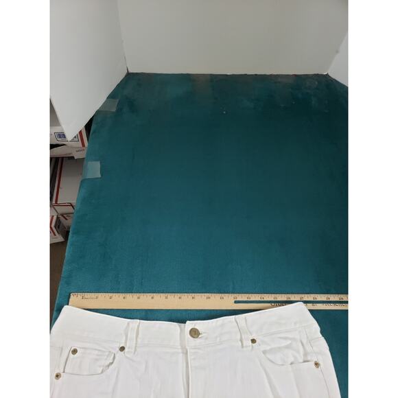 Lilly Pulitzer Jeans Size 12 Womens White Denim Pants Ladies Main Line Straight - Picture 10 of 15